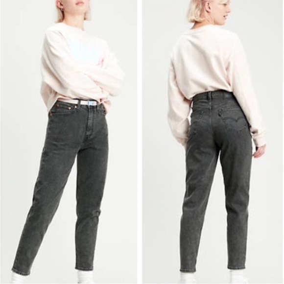 Levi’s High Rise Mom Jeans 30 NWT Gray - Picture 3 of 11